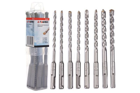 Набір свердл по бетону TAGRED TA4181, 8 шт