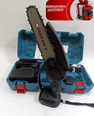 Акумуляторна ланцюгова міні пила гілкоріз 6 дюймів (15см)