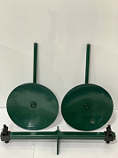 Окучник дисковый на трубе с двойной сцепкой